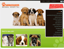 Tablet Screenshot of ambassadoranimalhospital.info